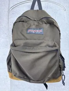 さ*)様 USA製 JANSPORT リュックサック スウェードレザー オリーブ