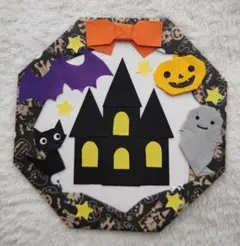値下げ中！ハンドメイド 折り紙 秋ハロウィン リース ③