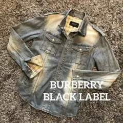 【希少】BURBERRY BLACK LABELデニムジャケットGジャン三陽商会