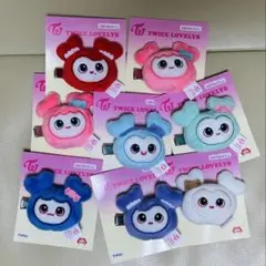 【バラ可】 TWICE ラブリー GIGO限定 ぬいぐるみヘアピン 8点セット