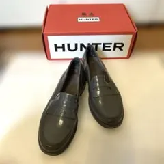 【HUNTER】ローファー　グレー　シンプル