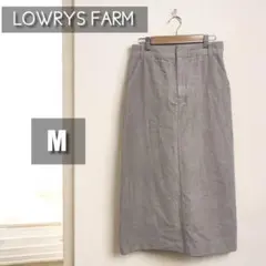 【美品】LOWRYS FARM コーデュロイ ロングナロースカート M