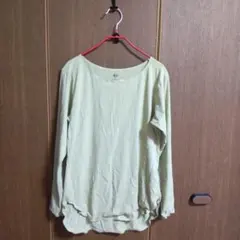UNIQLO 長袖 Tシャツ M 淡いグリーンエアリズム