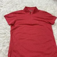 adidas アディダス レッド  レディース ゴルフウェア ポロシャツ