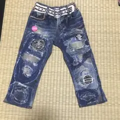 デニム風パンツ。ヒスミニ。ヒステリックミニ。90。フェイクデニム