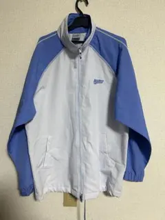 PUMA ナイロンジャケット ライトグレー/ブルー 旧ロゴ 90s