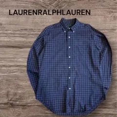 LAURENRALPHLAURENラルフローレンチェック 長袖 シャツネイビー
