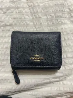 COACH ネイビー 三つ折り財布