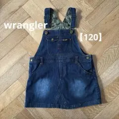 Wrangler kids デニムオーバーオールスカート（120）