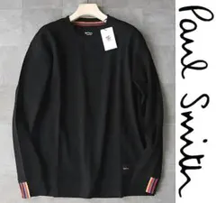 新品【ポールスミス】ストレッチ マルチカラー リブロングスリーブ 黒 Mのサムネイル