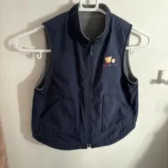 ファミリア リバーシブルベスト ネイビーブルー　110
