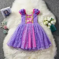 【新品】ラプンツェルワンピースワンピース コスチューム コスプレ 子供 キッズ
