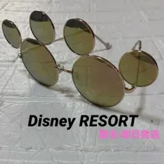 ディズニーリゾート　ミッキーシェイプミラーサングラス　ピンクゴールド　希少　人気