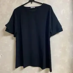 ベルーナ　チュニックフリル袖Tシャツ