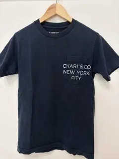 【古着】CHARI & CO ポケット付き Tシャツ ブラック