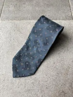 バーバリーズ ネクタイ 総柄 ネイビー ヴィンテージ