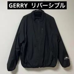 美品【GERRY】ジェリー　リバーシブルナイロンジャケット　ボアフリース　黒　L