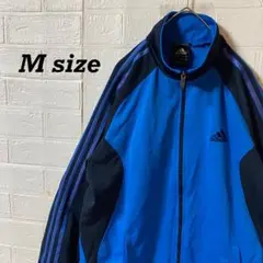 アディダス刺繍ロゴ　ナイロントラックジャケット