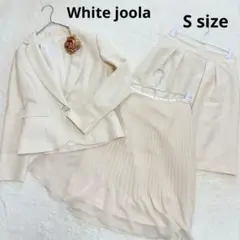 White joola セットアップ　3セット　S ツイード　白　セレモニー