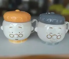 可愛い入れ歯ケース おじいちゃん、おばあちゃんペアセットのサムネイル