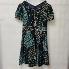 ANNA SUI DOLLY GIRL 総柄 半袖ワンピース 2のサムネイル