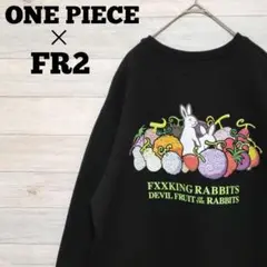 【美品L】FR2×ワンピース エフアールツー スウェット 悪魔の実 刺繍