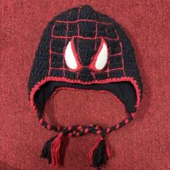 y2k スパイダーマン　ビーニー　ニット帽