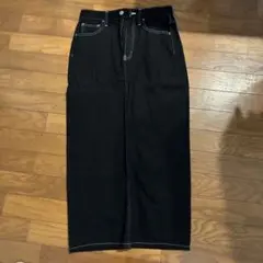 ブラックジーンズタイトスカート