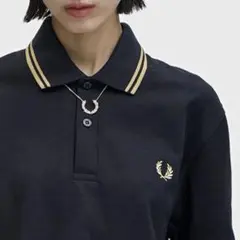 FRED PERRY / M12 ポロシャツ 黒金 157 サイズ36 現行1