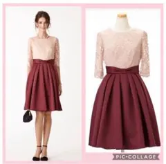 AIMER ドレス　膝丈ワンピース