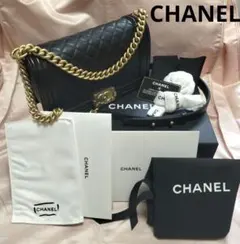 CHANEL【新品・未使用】 ボーイシャネル マトラッセ キャビアスキン2way