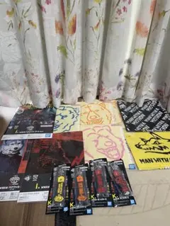 一番くじ マンウィズ　I賞クリアファイル　J賞　タオル K賞　ぽこっとちゃーむ