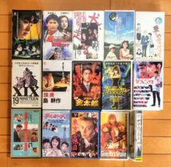 未DVD化多数 日本映画 邦画 VHS ビデオテープ 15本セット まとめ