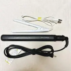 最終値下げ1500円【SALONIA】ヘアアイロンSL-0045ブラック＋おまけ