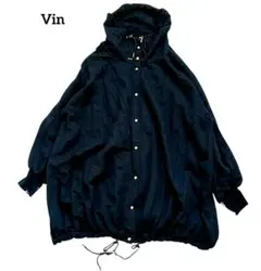 Vin ヴァン ヤマダヤ シアーフード ブルゾン パーカー ブラック