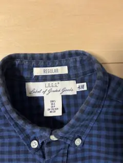 H&M ギンガムチェック　シャツ サイズ　US S 日本メンズL相当