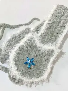 最終値下げ⭐︎猫耳　編み込みイヤーマフ