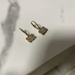 CELINE トリオンフ ラインストーン ピアスのサムネイル