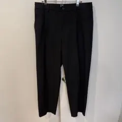 ユニクロ タックワイドパンツ ブラック L