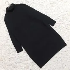 マーガレットハウエル (2) アルパカウールタートルネックロングニット ワンピ