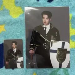 ATEEZ アチズ ホンジュン サイン チェキ ATEEZ 直筆サイン入りポラロイド チェキ ホンジュン ATEEZ 直筆サイン