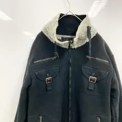 【apestein】裏ボア ジャケット ブルゾン ブラック L