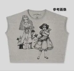 ボリス雑貨店ワイドTシャツ宇野亞喜良ｘヒグチユウコ　アリスのサムネイル