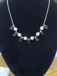淡水パール ネックレス スモーキーストーン パールネックレス レディース 上品