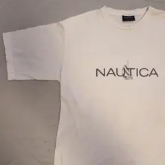 00s 古着 NAUTICA ホワイト Tシャツ