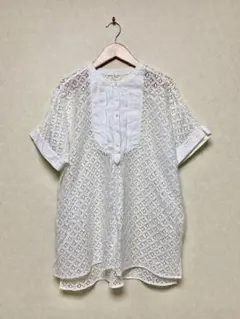 le.couer blancレース半袖シャツのサムネイル