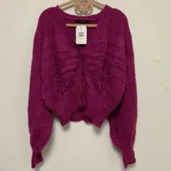 ダブルクローゼット モヘアカーディガン