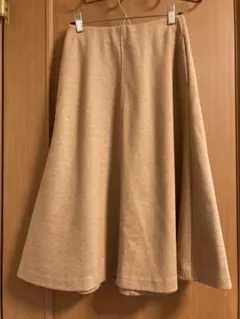 ウールブレンドフレアスカート  Sサイズ ベージュ