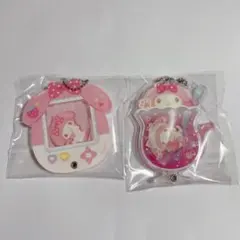 マイメロディ　カスタムアクリルチャーム　2個セット