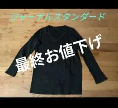 ジャーナルスタンダード　フリーサイズ　黒　ニット　丈　長め